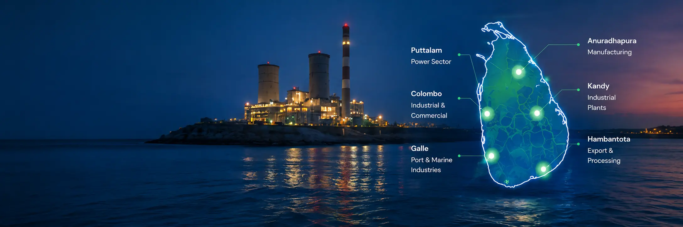 Sri Lankan industrial facilities and service locations